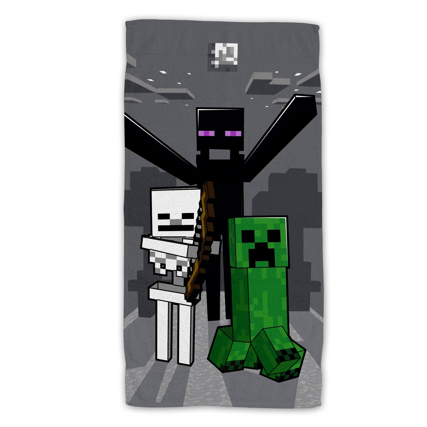 Minecraft Baumwolle Strandtuch Frottee Badetuch mit Premium Druck, 70x140 cm