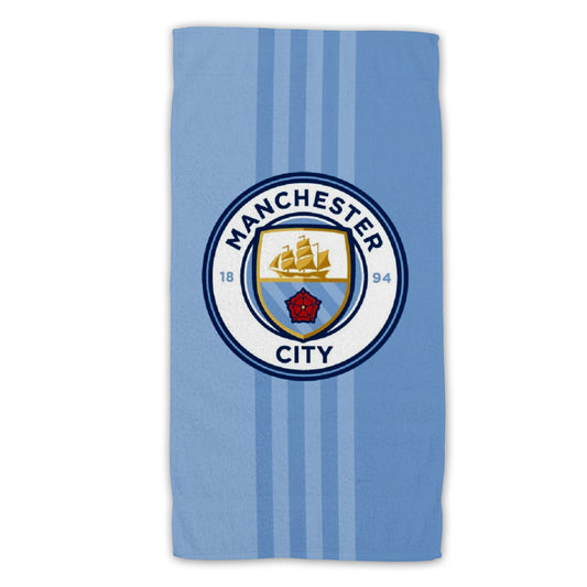 Manchester City Badetuch – Kinder Strandhandtuch aus 100 % Baumwolle