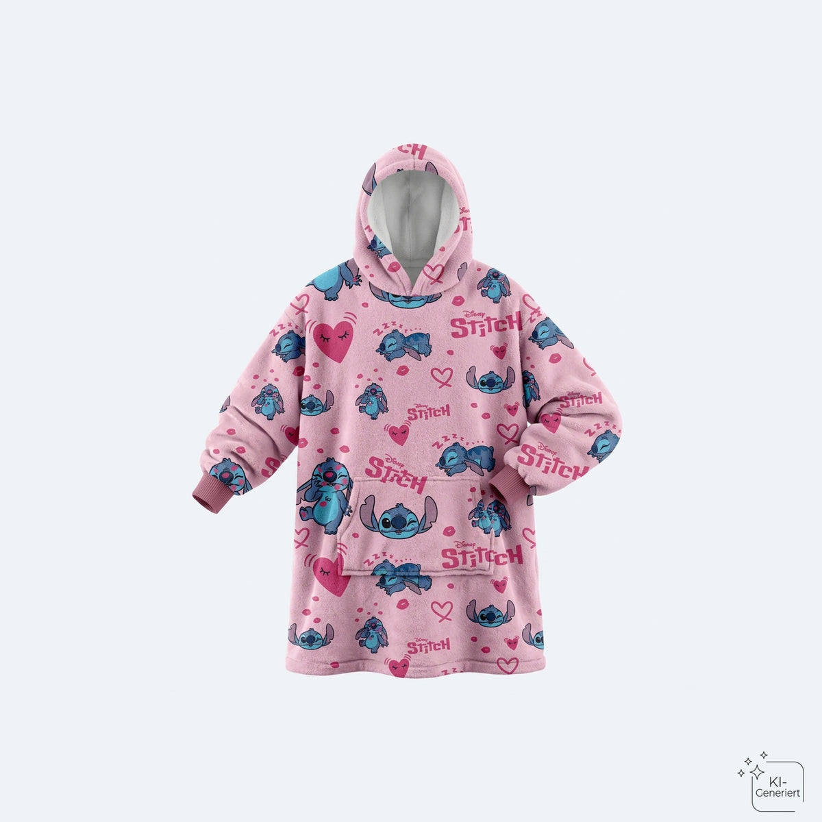 Disney Stitch Kinder Poncho Onesize für 7–14 Jahre Zuhause Freizeit Reisen gemütliche Stunden