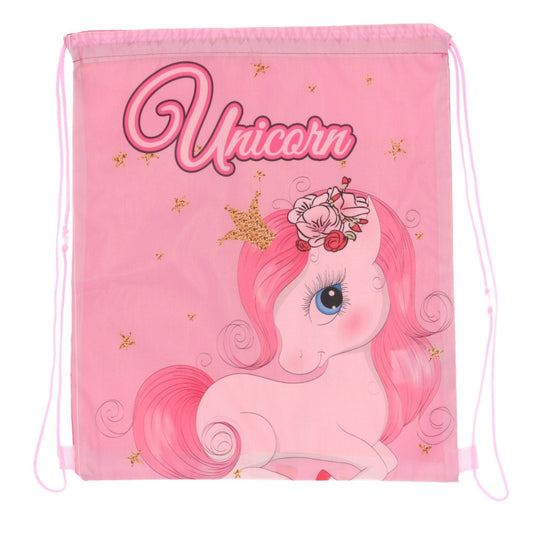 Unicorn Gymbag für Mädchen für Alltag und Aktivitäten 35 × 40 cm