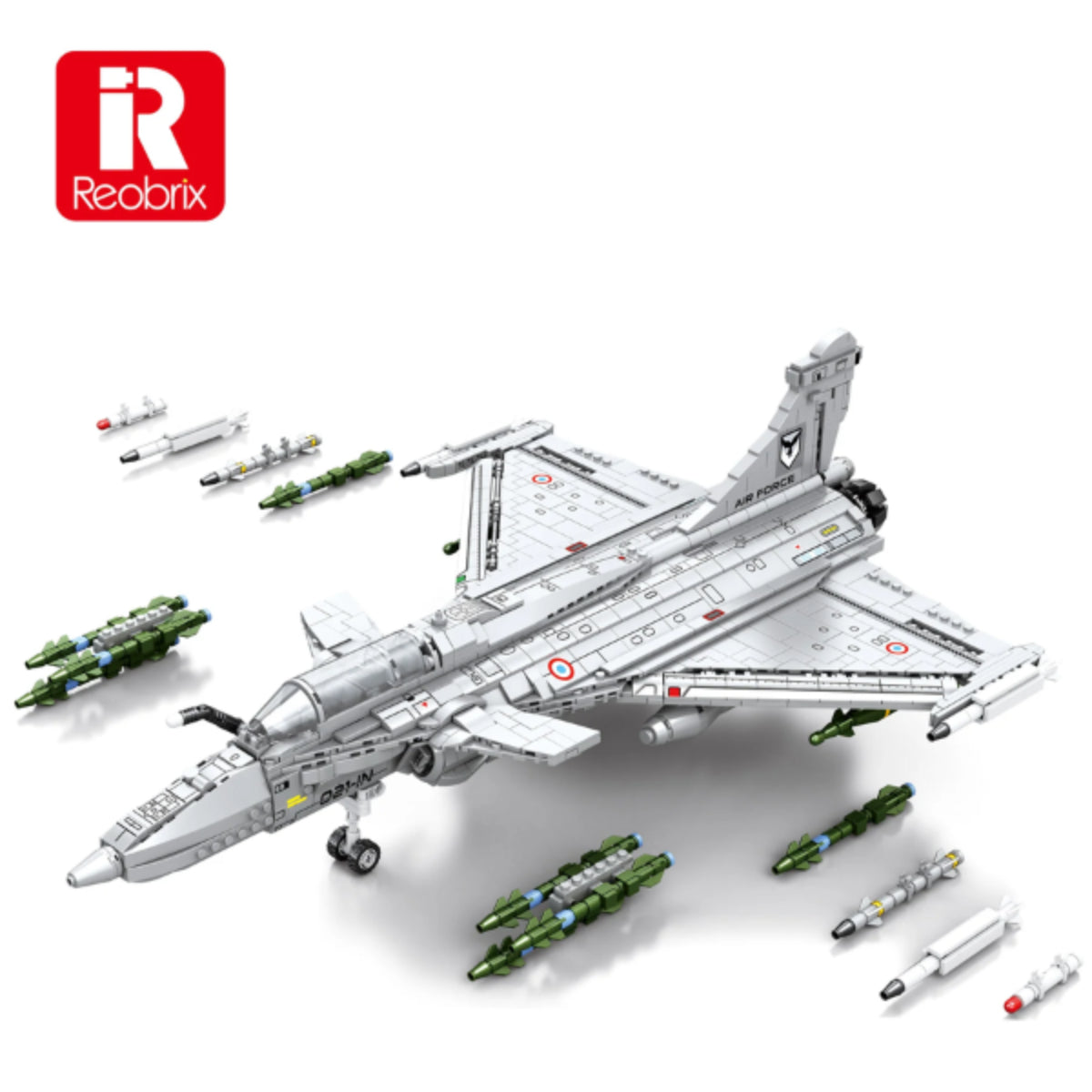 Reobrix 33035 Kampfjet Klemmbaustein Flugzeug 2099 Teile ab 14