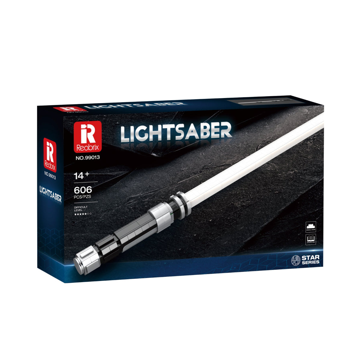 Reobrix 99013 Lichtschwert Weiß Klemmbaustein 606 Teile ab 14
