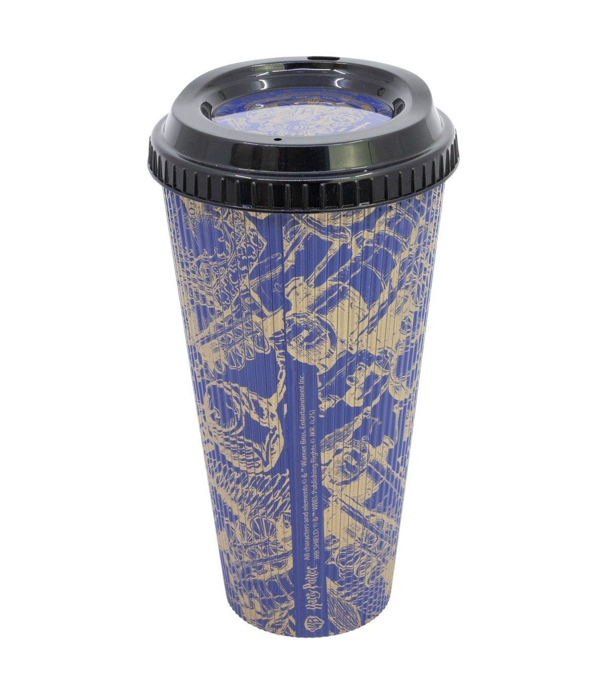 Harry Potter Trinkbecher 790 ml mit strukturierter Oberfläche und Deckel für unterwegs