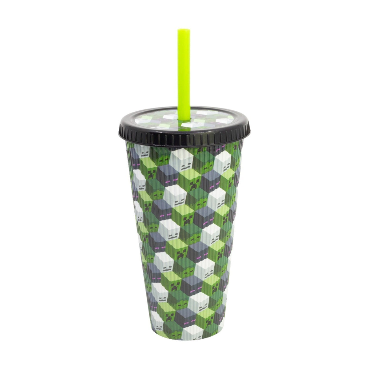 Minecraft Golden Treasure Trinkbecher 790 ml mit strukturierter Oberfläche und Deckel für unterwegs