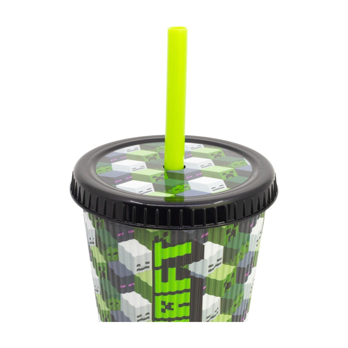 Minecraft Golden Treasure Trinkbecher 790 ml mit strukturierter Oberfläche und Deckel für unterwegs