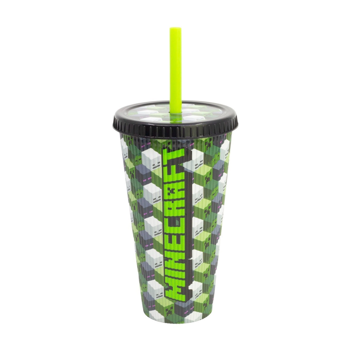 Minecraft Golden Treasure Trinkbecher 790 ml mit strukturierter Oberfläche und Deckel für unterwegs