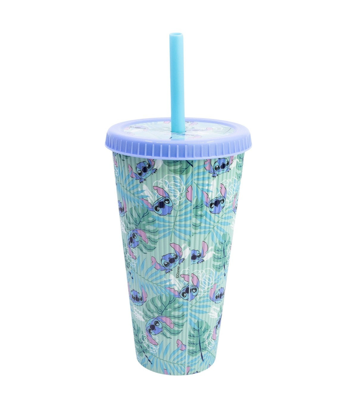 Disney Stitch Trinkbecher 790 ml To Go Becher mit Strohhalm für Getränke unterwegs