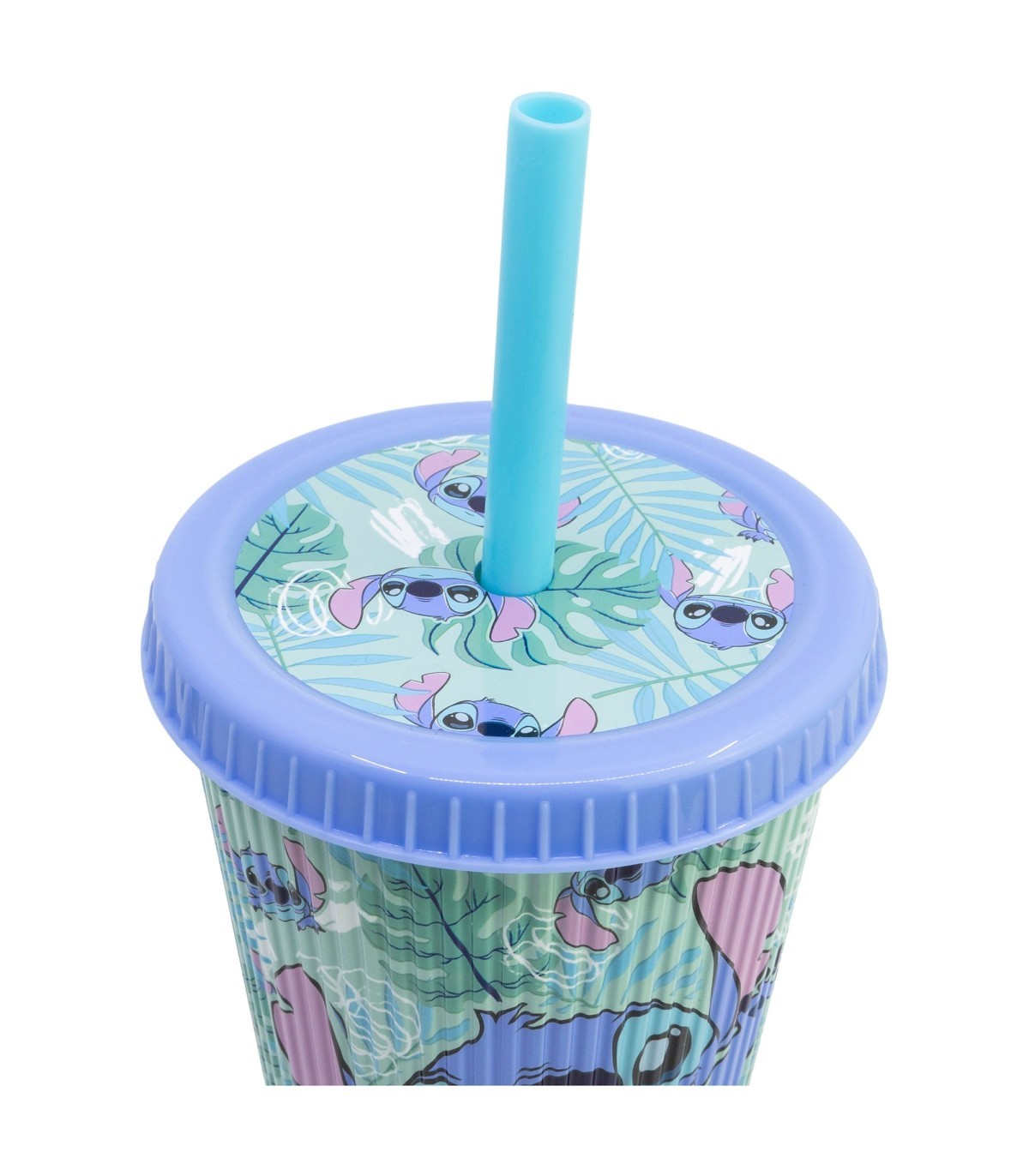 Disney Stitch Trinkbecher 790 ml To Go Becher mit Strohhalm für Getränke unterwegs
