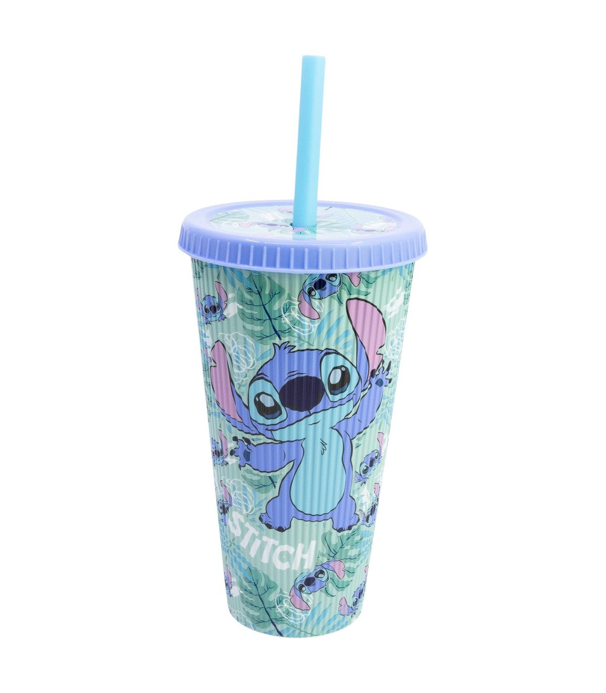 Disney Stitch Trinkbecher 790 ml To Go Becher mit Strohhalm für Getränke unterwegs