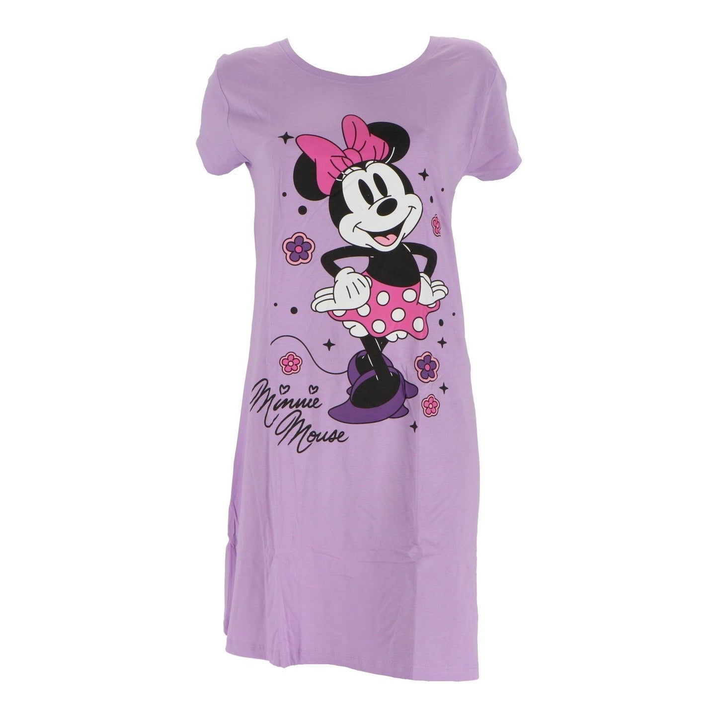 Disney Minnie Mouse Mädchen Nachthemd – Niedliches Disney Design, atmungsaktiv, 100% Baumwolle