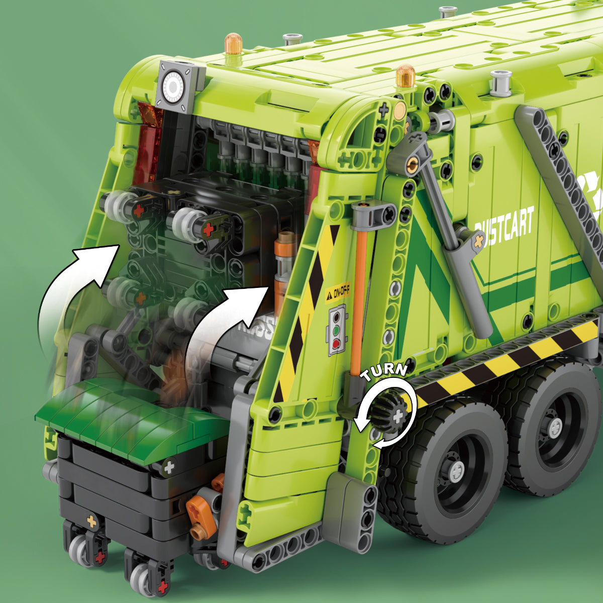 Reobrix 22022 Müllwagen RC Klemmbaustein 1468 Teile ab 14