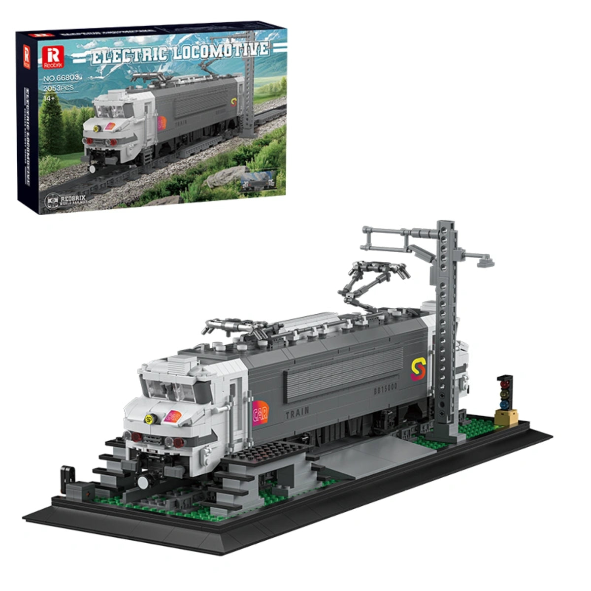 Reobrix 66803 Elektrolokomotive Klemmbaustein 2052 Teile ab 14
