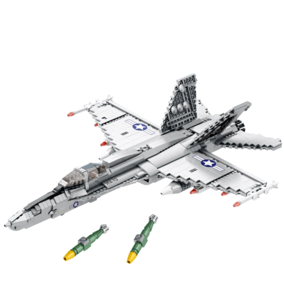 Reobrix 33022 Kampfjet Klemmbaustein Flugzeug 1387 Teile ab 14