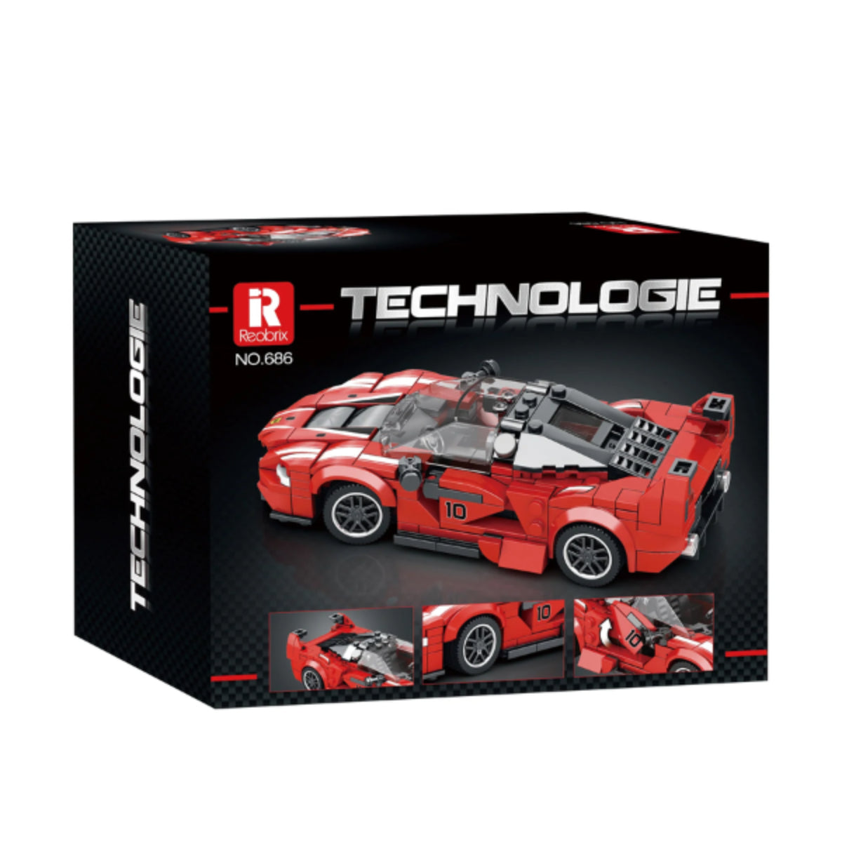 Reobrix 686 Rennwagen 1:24 Klemmbaustein Auto 369 Teile ab 14