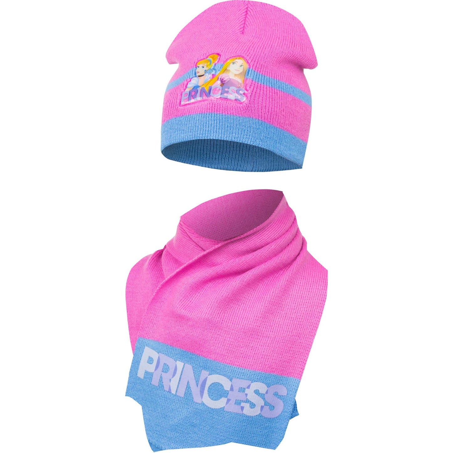 Disney Princess Set mit Mütze und Schal für Kinder Winterausstattung