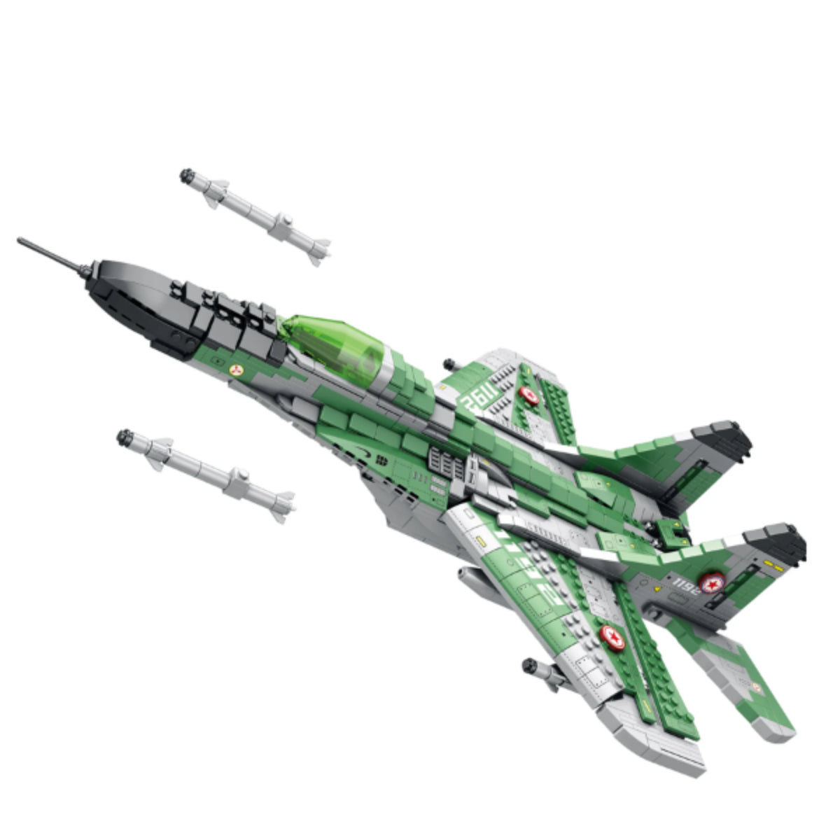 Reobrix 33024 Kampfjet Klemmbaustein Flugzeug 1387 Teile ab 14