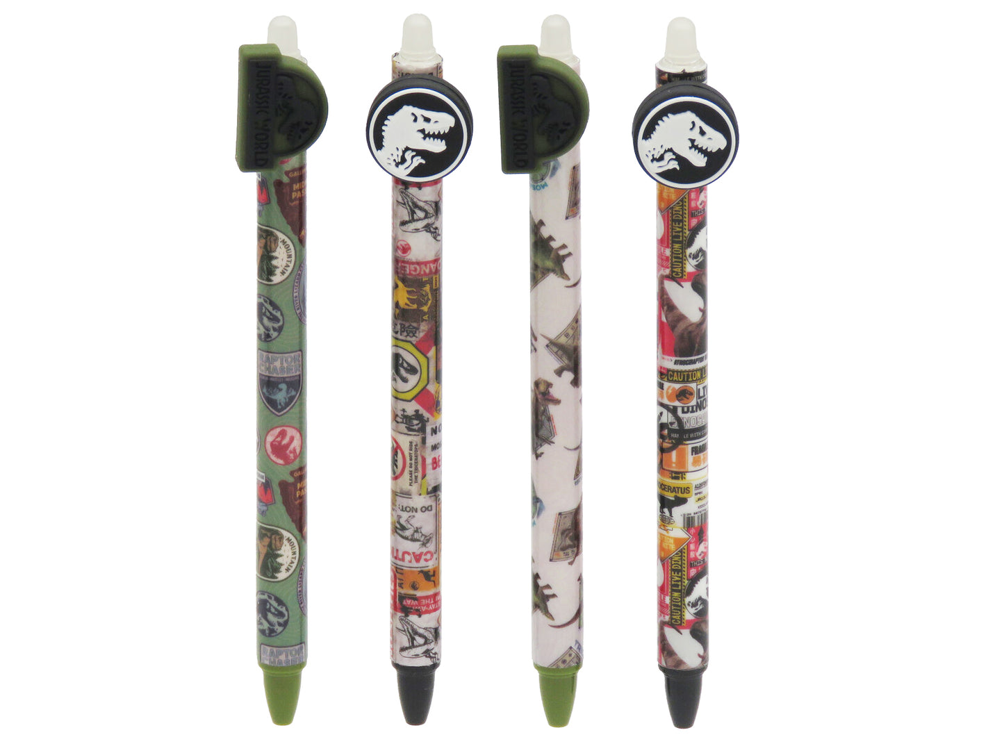 Jurassic World 4 Stück Löschbarer Gelstift Schreibstift