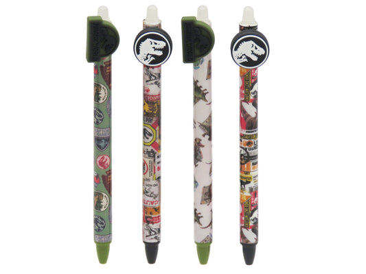 Jurassic World 4 Stück Löschbarer Gelstift Schreibstift