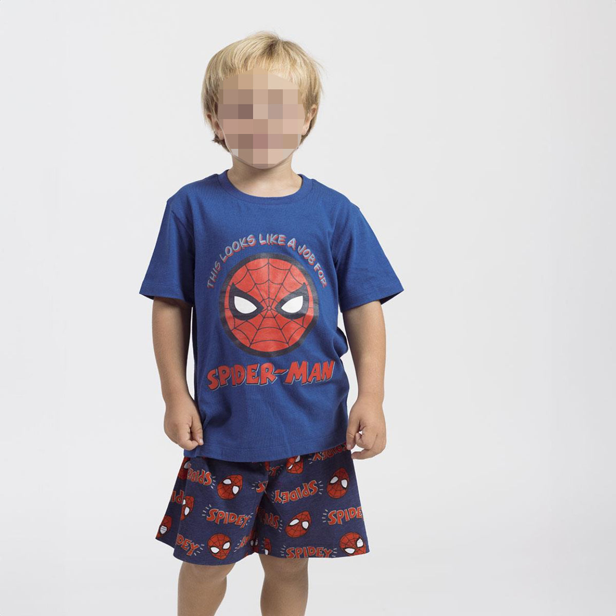 Spiderman Schlafanzug Kinder Pyjama T-Shirt & Short aus 100 % Baumwolle