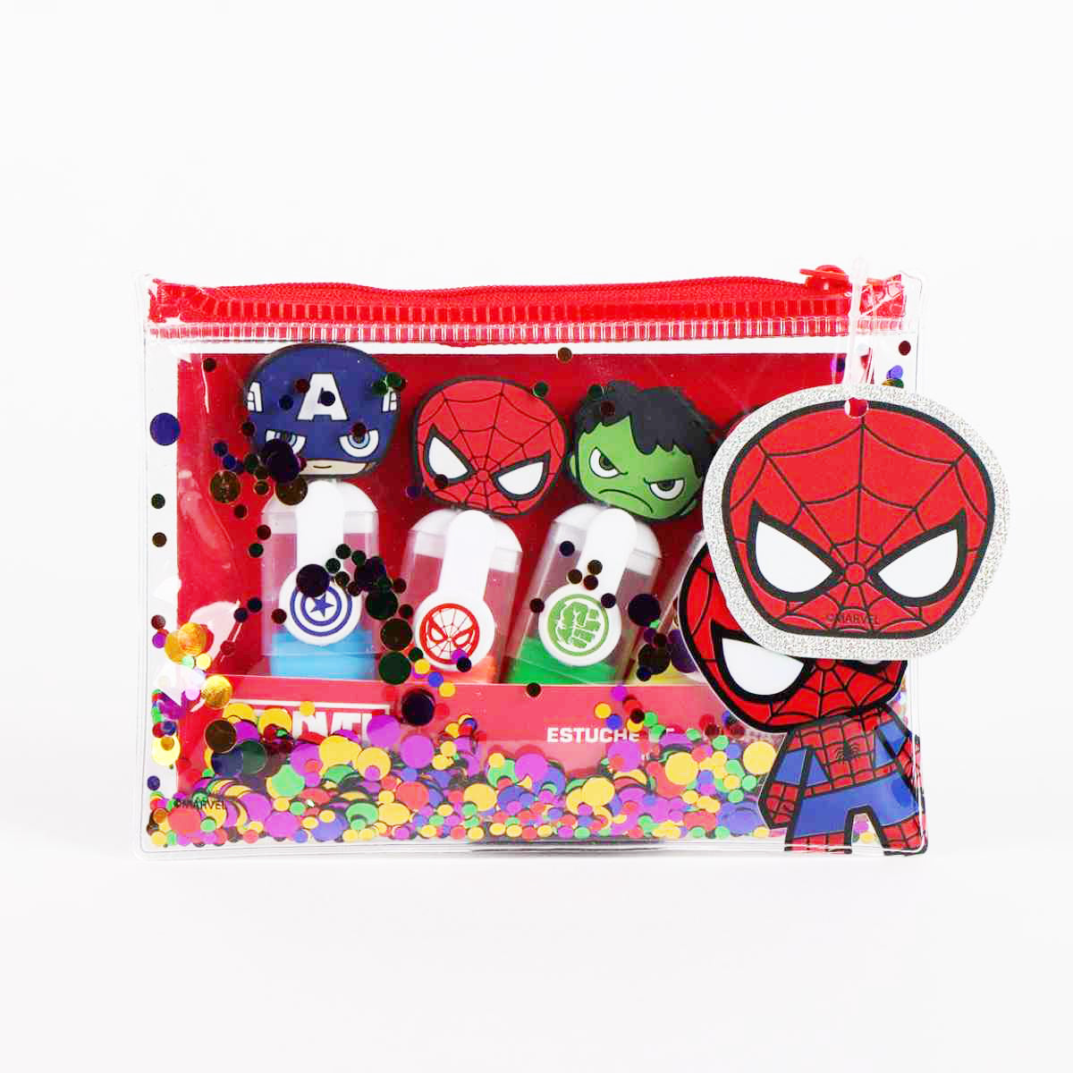 Marvel Avengers 4x Fluor Marker Set für Kinder leuchtende Farben
