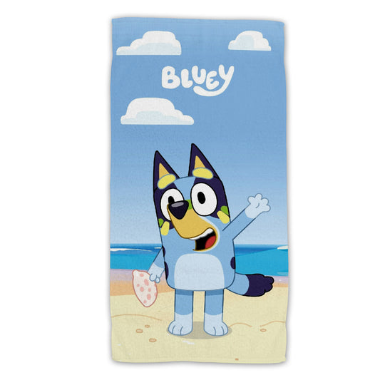 Bluey Strandtuch Frottee Badetuch mit Premium Druck, 70x140 cm