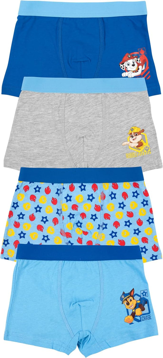Paw Patrol Boxershorts für Jungen - Kinder Unterwäsche Unterhose Boxer (4er Pack)