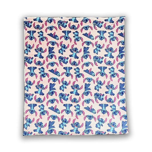 Lilo & Stitch Wohndecke Set 180x200 cm – Flauschige Decke