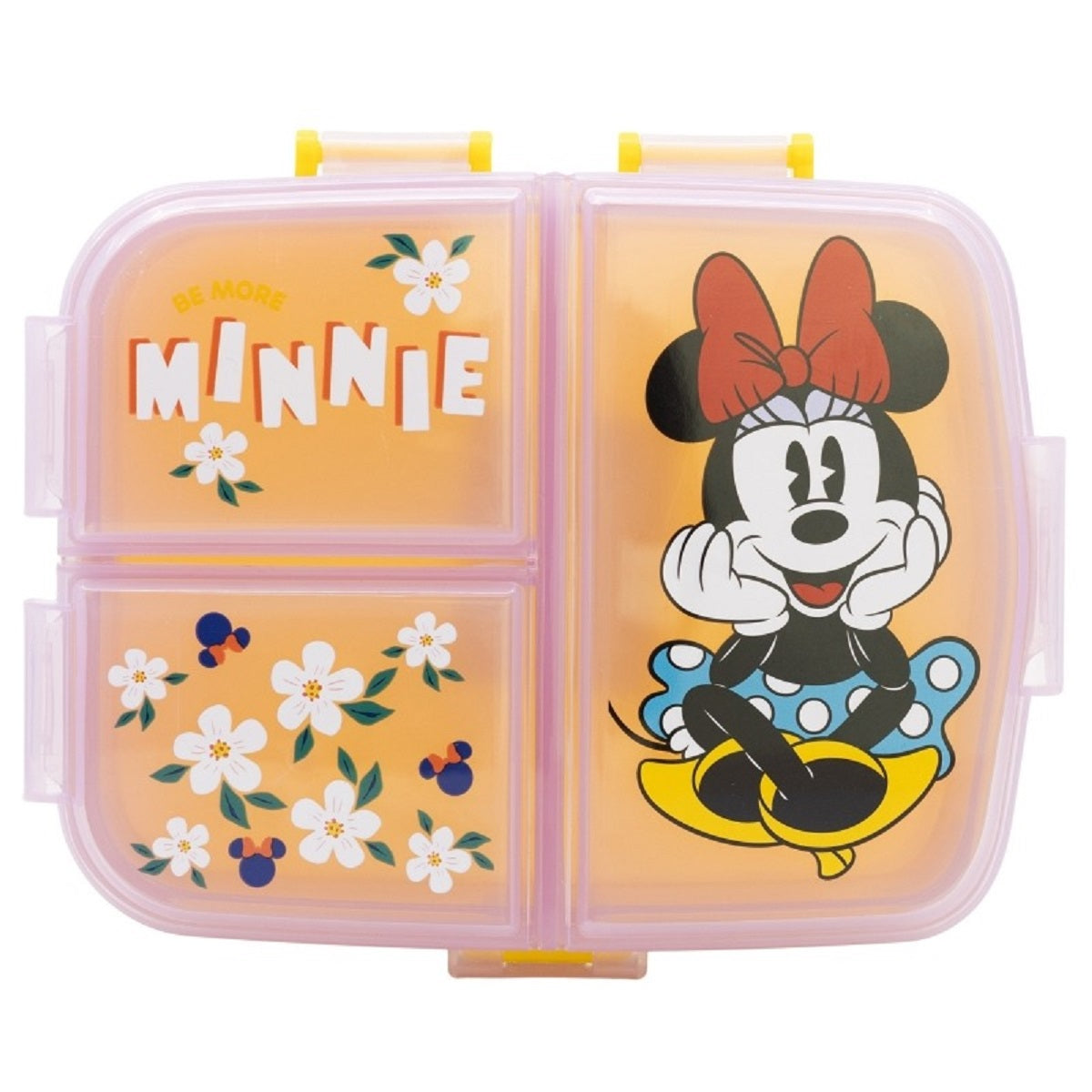Disney Minnie Mouse Kinder Brotdose XL – Lunchbox mit 3 Fächern & tollem Design