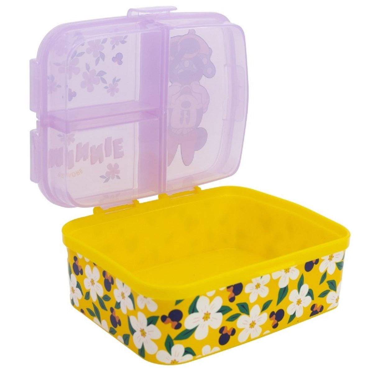 Disney Minnie Mouse Kinder Brotdose XL – Lunchbox mit 3 Fächern & tollem Design