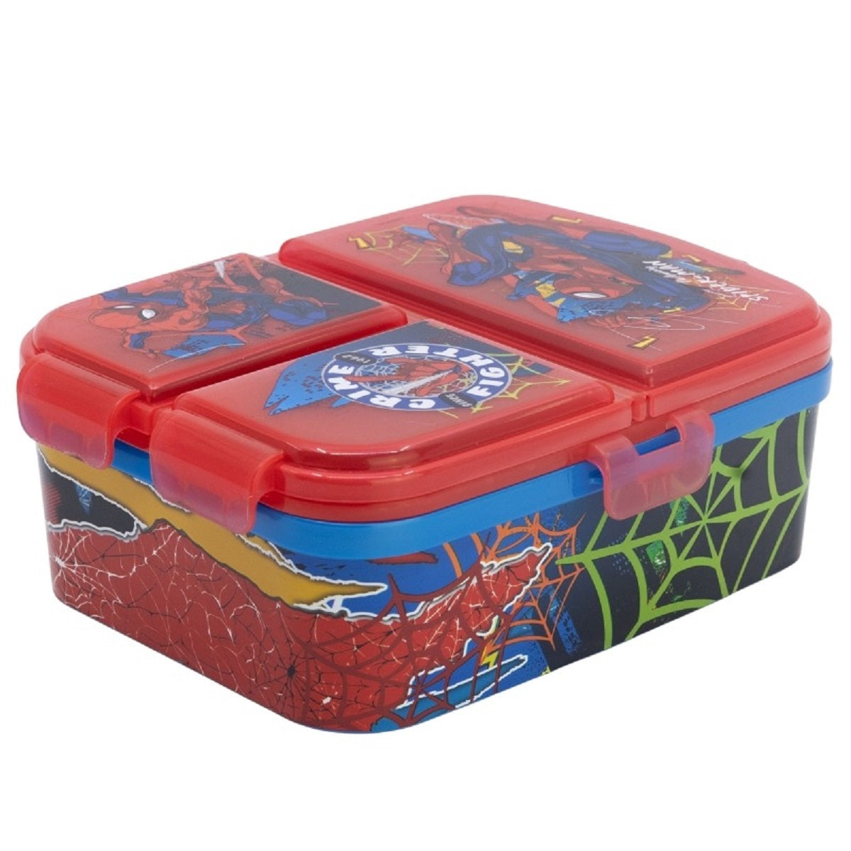 Spiderman Kinder Brotdose XL – Lunchbox mit 3 Fächern & tollem Design