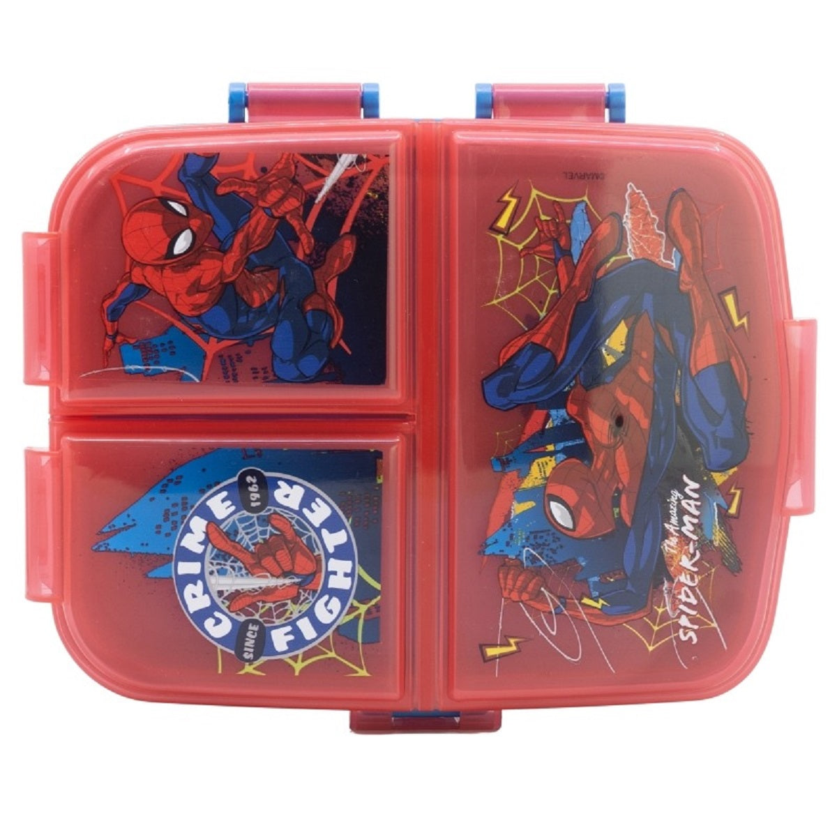 Spiderman Kinder Brotdose XL – Lunchbox mit 3 Fächern & tollem Design