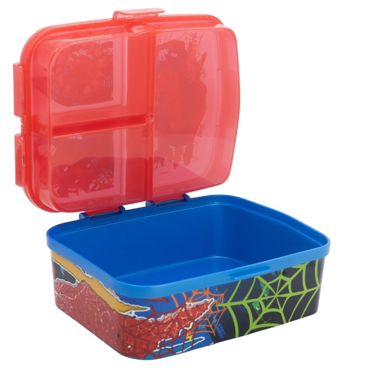 Spiderman Kinder Brotdose XL – Lunchbox mit 3 Fächern & tollem Design