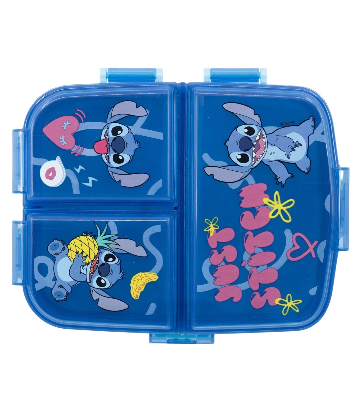 Disney Lilo & Stitch Lunchbox Kinder Brotdose mit 3 Fächern Pausenbox