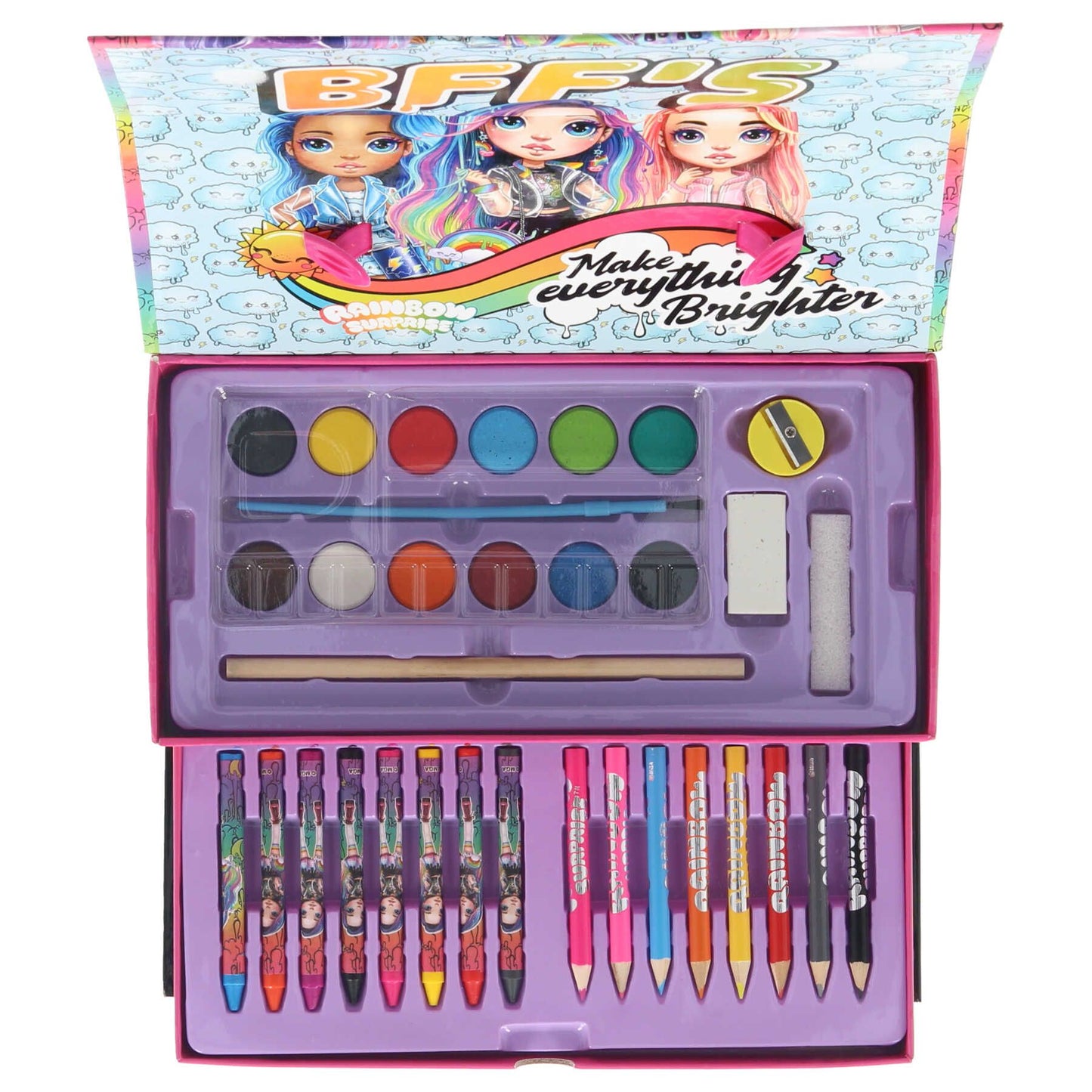 Rainbow Surprise Gefüllter Zeichenkoffer Mal-Set Kreativität für Kinder