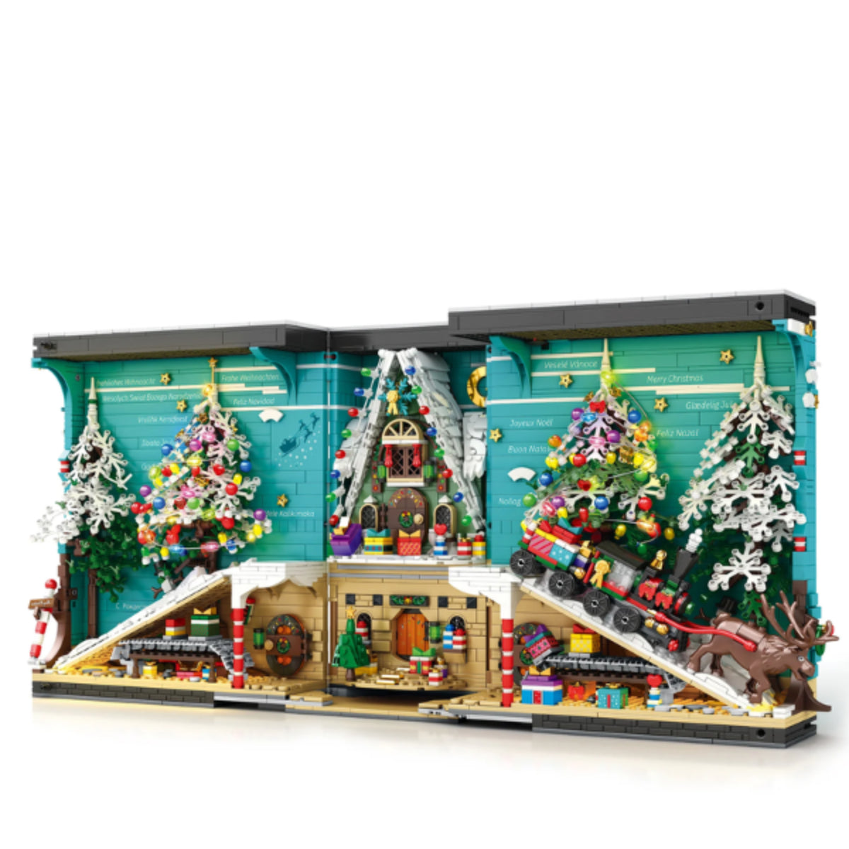 Reobrix 66033 Weihnachtsbuch Klemmbaustein Displaymodell 3260 Teile ab 14