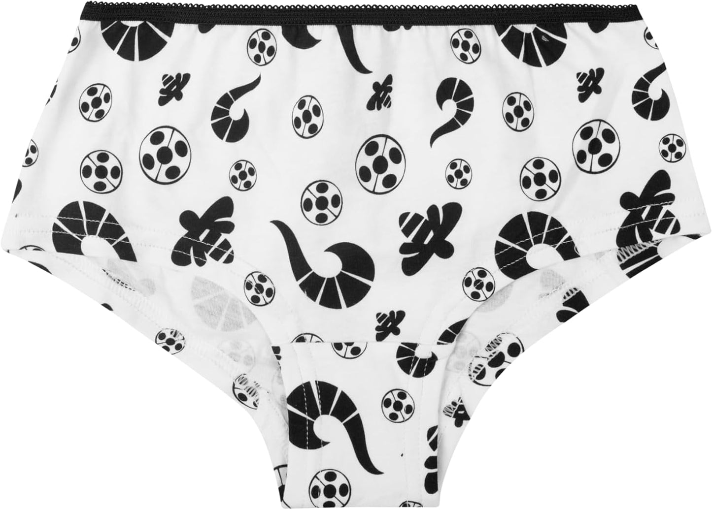 Miraculous Ladybug Panty für Mädchen - Kinder Unterhose Slip Unterwäsche Rot/Weiß/Grau (3er Pack)