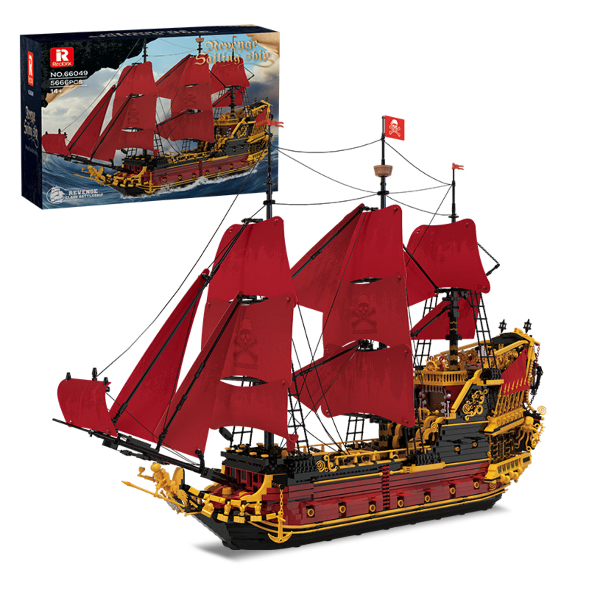 Reobrix 66049 Piratenschiff Klemmbaustein Modell 5666 Teile ab 14