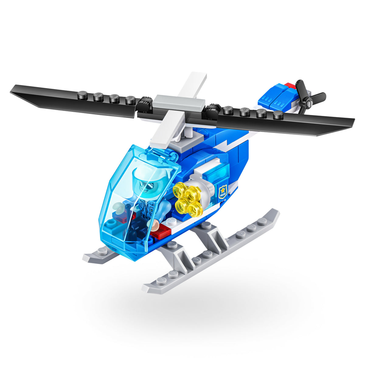 Zuru Max City Police Station 321 Teile Spielset für Kinder mit Polizeiwache und Autos